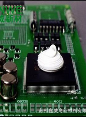 SINWE381电机控制器固化粘接高导热硅胶 绝缘耐高温白色导热硅胶