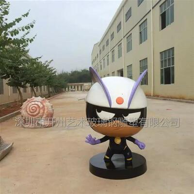 玻璃钢雕塑公仔落地美陈摆件品景观园林大型树脂动物大型厂家直销