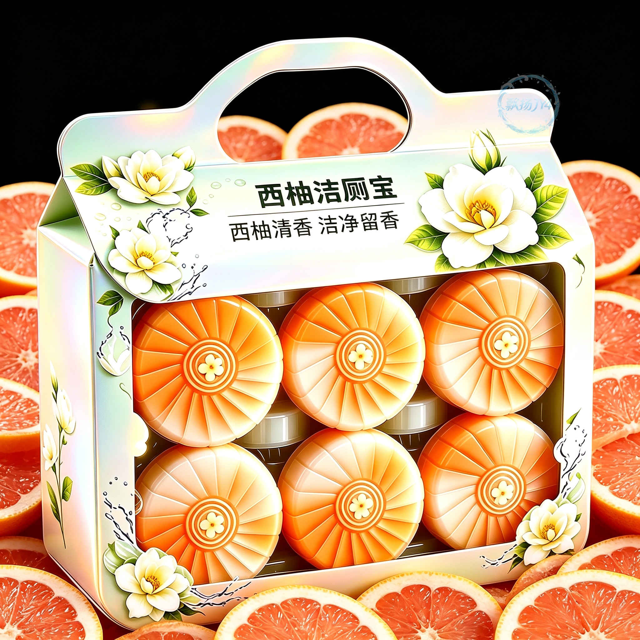 西柚果香蓝泡泡洁厕宝除臭清香