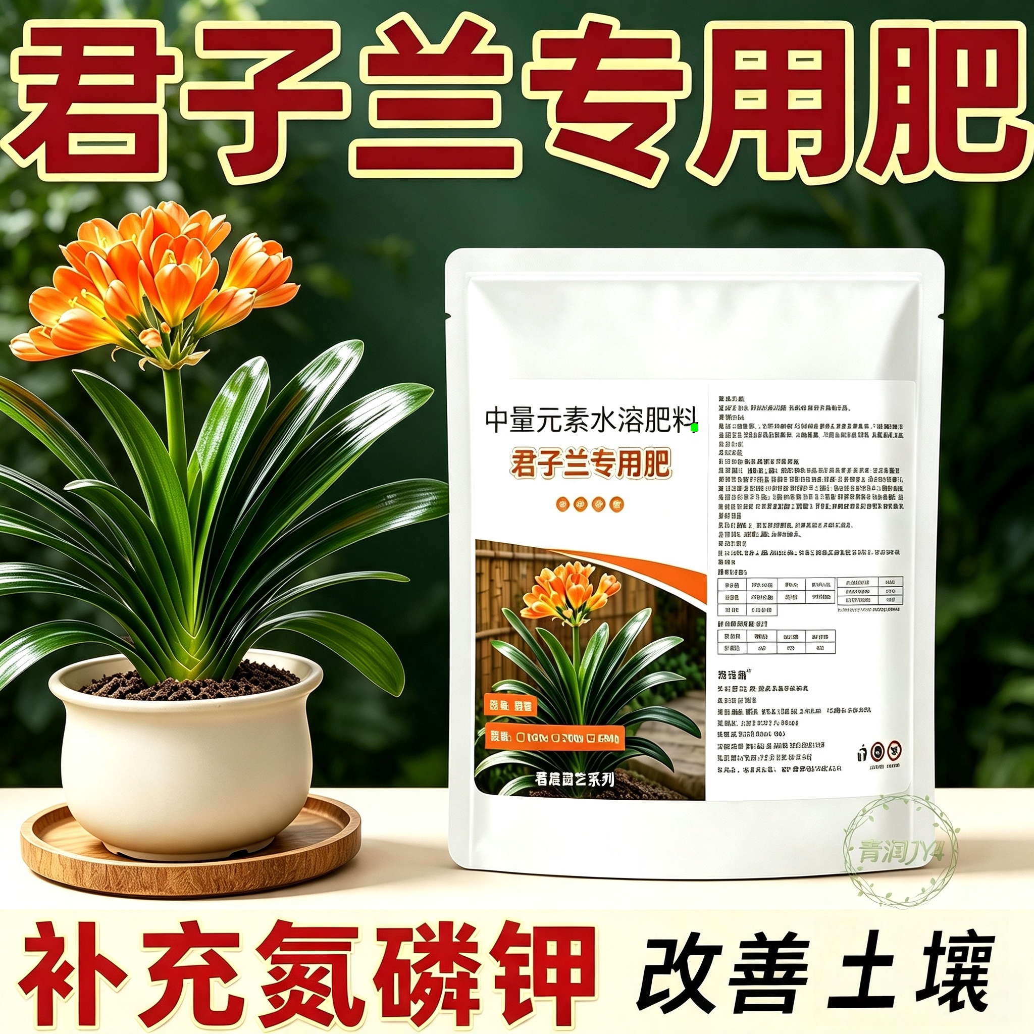 君子兰专用肥君子兰肥料 室内家用促花催花有机肥复合肥花肥四季