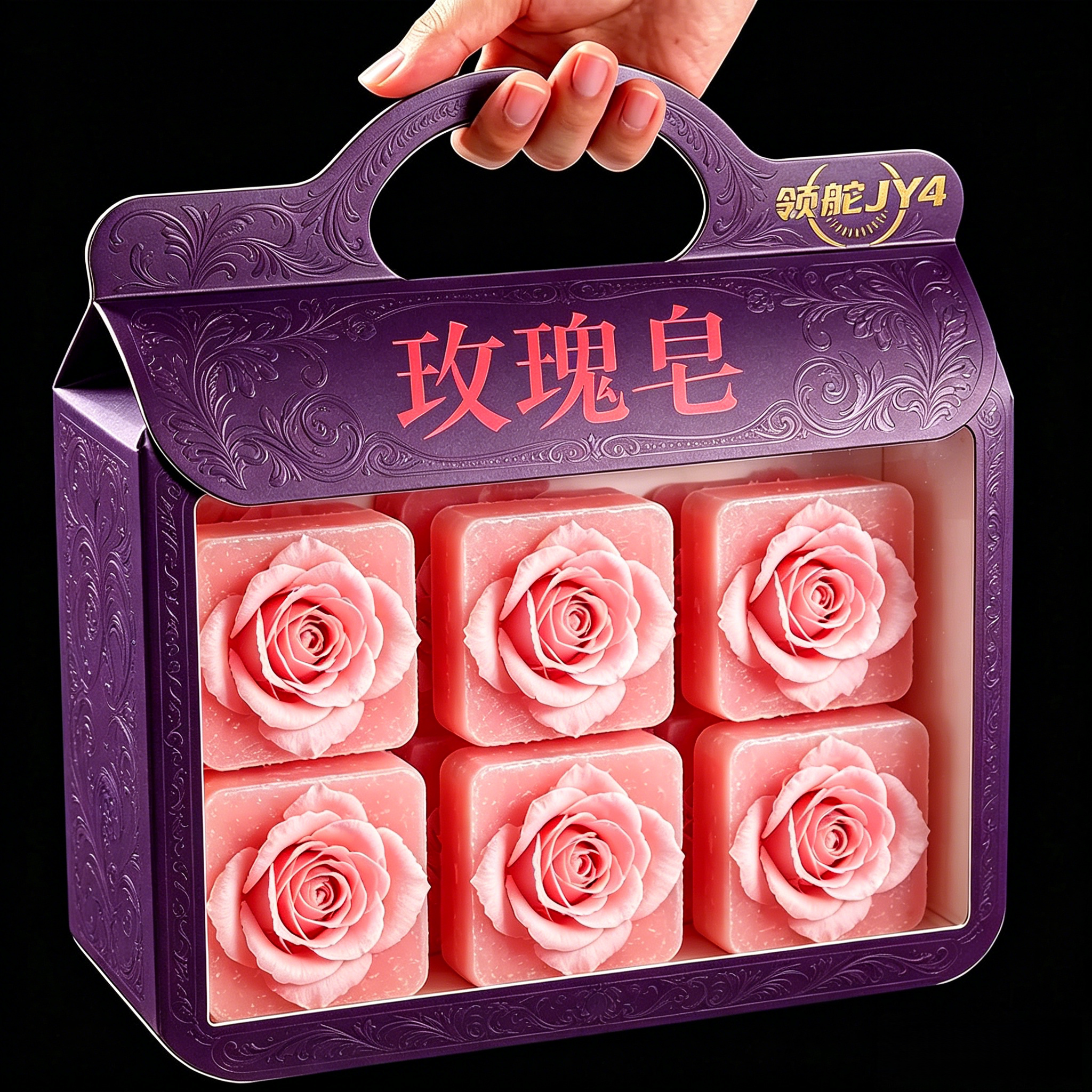 女士玫瑰香皂沐浴洁面留香保湿