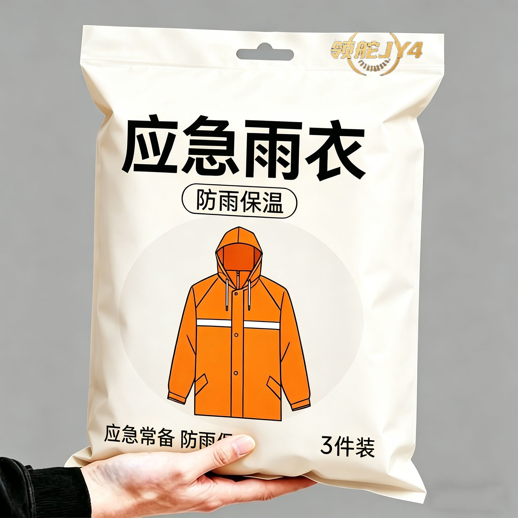 户外登山雨衣雨披旅行加厚涤塔夫多功能三合一超轻徒步爬山钓鱼