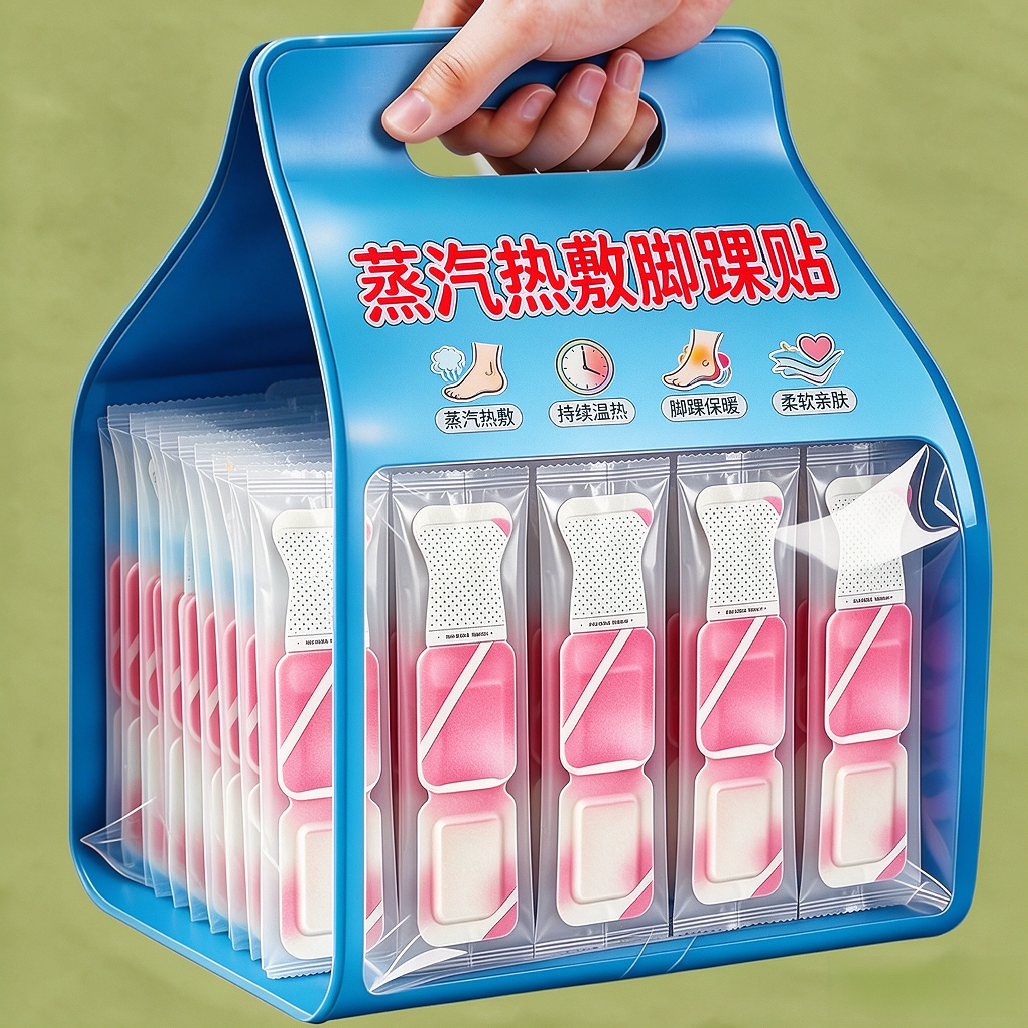 脚踝保暖贴艾草艾灸脚贴吴茱萸脚腕足贴三阴交穴位自发热老人保暖