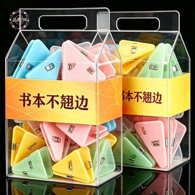 书本三角夹防卷边试卷收纳