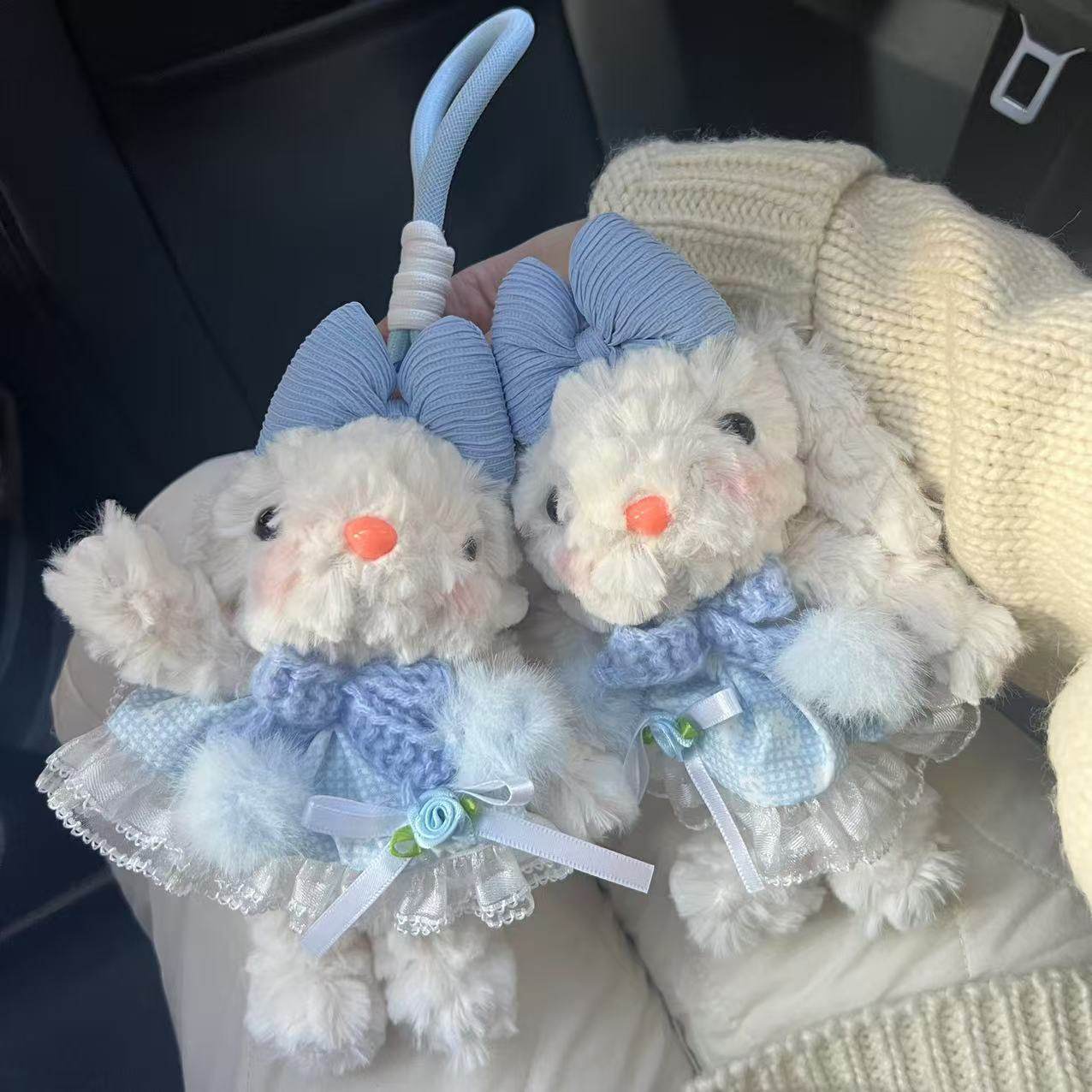 海盐蓝玫瑰裙公主垂耳兔