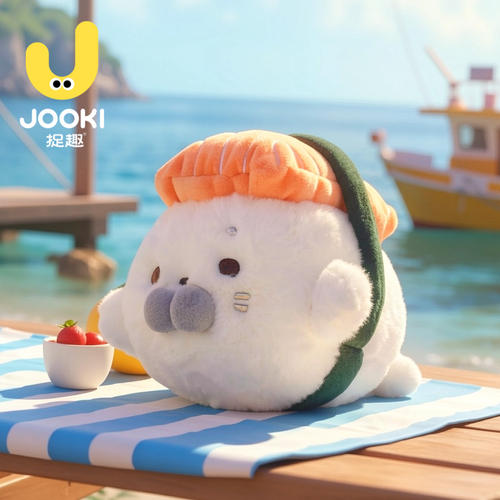 JOOKI寿司小海豹三文鱼毛绒公仔可爱系包挂件玩偶布娃娃