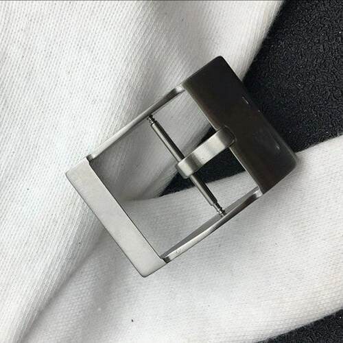 代用百年灵手表带表扣Breitling胶带精钢日字扣 20mm钢色黑色
