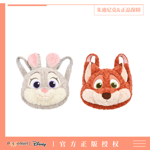 迪士尼正版朱迪双肩包毛绒玩偶背包疯狂动物城尼克公仔包包礼物女