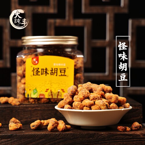 大纯丰怪味胡豆450g新罐装