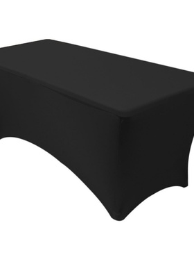 4FT6FT弹力桌套户外婚庆活动长方形弹性桌布黑白色吧台鸡尾酒桌罩