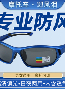 偏光骑行防风眼镜男哈雷机车挡风沙护目镜女日夜两用户外太阳眼镜