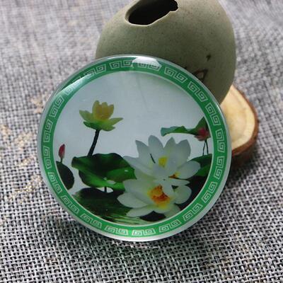 青龙牌公鸡图白荷花峰回路转牛图家居摆件冰箱贴带磁铁送双面胶