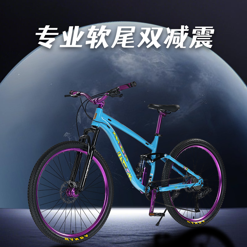 凤凰高碳钢双碟刹软尾山地土坡车