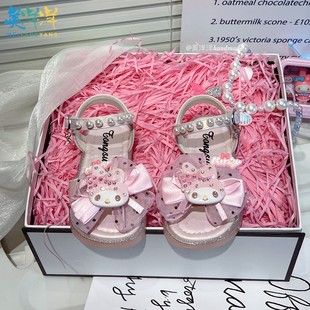 儿童凉鞋女款2026新款绝美公主沙滩鞋小女孩夏天女生夏季女童鞋子