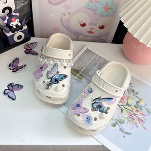 女童拖鞋女款2026新款夏季外穿洋气儿童女孩夏天白色厚底凉拖鞋夏