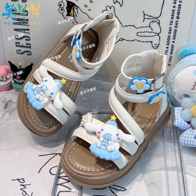 夏天凉鞋女款2025新款儿童女生夏季女童女孩外穿时尚洋气罗马鞋子