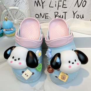 女童拖鞋夏儿童洞洞鞋夏季2025新款爆款女孩外穿沙滩凉鞋防滑轻便