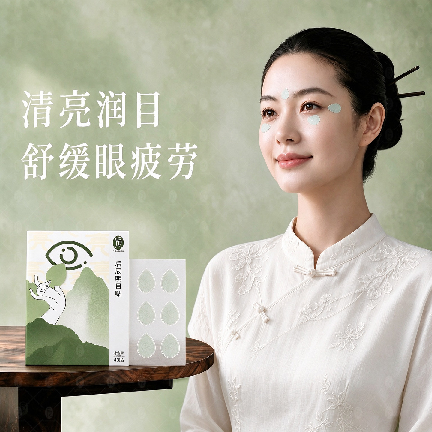 后辰叶黄素决明子穴位润护缓解眼周干涩疲劳冷敷成人儿童明目眼贴