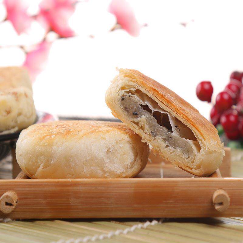 正宗湖北荆门特产红糖馅饼传统糕点酥饼肉松饼板栗饼绿豆馅饼酥皮