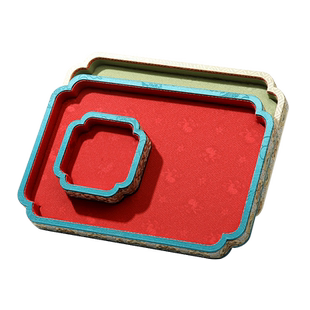 宫廷风首饰托盘文玩珠串玛瑙玉石手串珠宝展示托盘饰品收纳看货盘