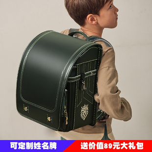 狮子款日本小学生书包一三到六年级日式双肩背包减负护脊男英伦风