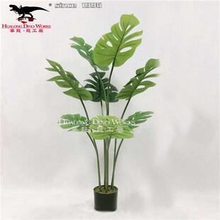 华龙-龙工厂仿真树木生产厂家娑罗树椰子树景观雕塑制作玻璃钢