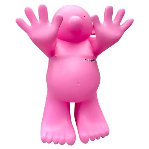 玻璃钢雕塑卡通人物粉红胖墩公仔网红创意IP模型景观美陈大型摆件