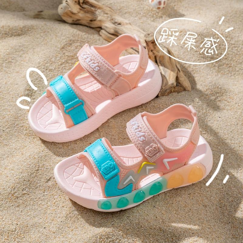 儿童凉鞋2026新款夏季男女童防滑时尚软底女孩中童运动宝宝沙滩鞋