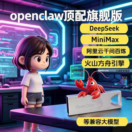 OpenClaw满血版龙虾U盘即插即用本地一键部署 AI全自动 Win10/Mac