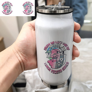 梵高系列毕加索联名1女款旅行真空生日礼物印图304不锈钢保温杯子