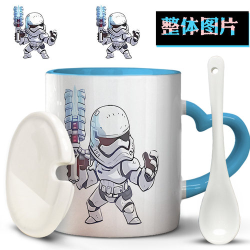 星球大战风暴兵纪念品创意定制logo定做洗碗机咖啡马克杯陶瓷水杯