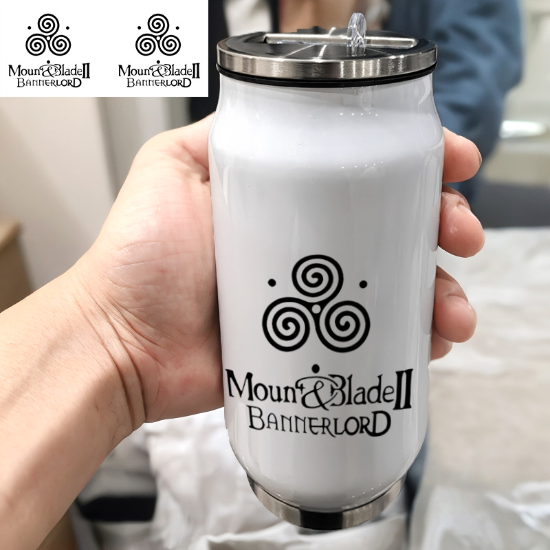 骑马与砍杀2霸主游戏半截袖卡通生日礼物可外带304不锈钢保温杯子