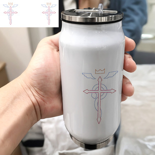 钢之炼金术师钢炼爱德华1高颜值学生上学专用运动304不锈钢保温杯