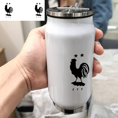 ins法国队世界杯格列兹曼_2咖啡简约运动车载隔热304不锈钢保温杯