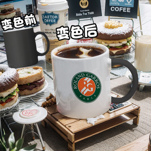 澳网法网温网美网球公开赛网球俱乐部马克杯大容量陶瓷水杯变色杯