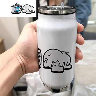 ins我什么都没弄它就坏掉了日语图案ekot搞怪表情304不锈钢保温杯