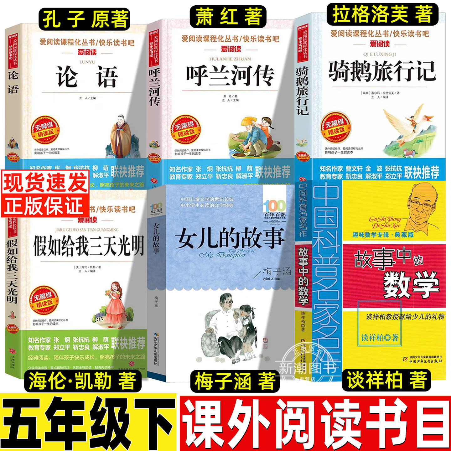 故事中的数学谈祥柏著五年级下必读课外书小学生人教版同步阅读中国科普名家名作趣味数学典藏版中国少年儿童出版社论语骑鹅旅行记
