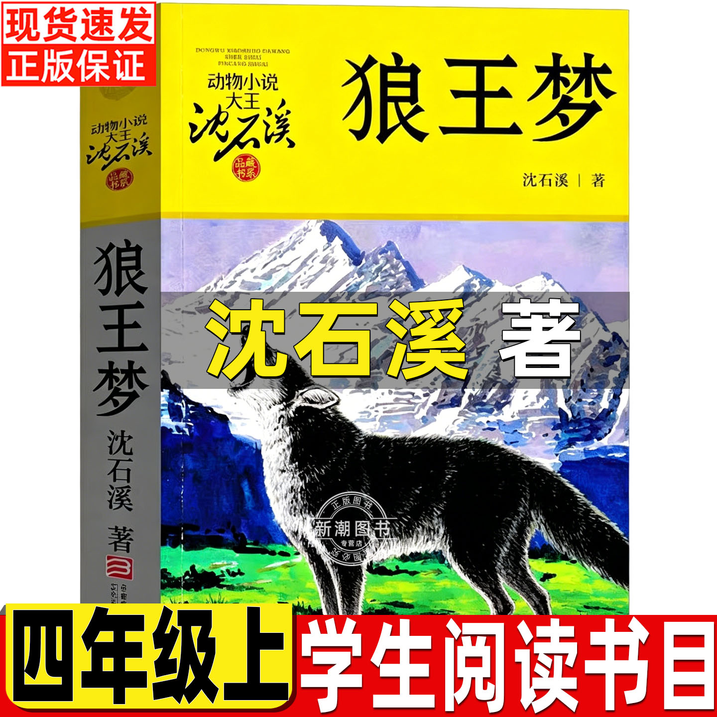 狼王梦浙江少年儿童出版社四年级上册五年级六年级必读课外书完整版小学生青少年版沈石溪动物小说大全全集正版单本儿童文学插图版图片
