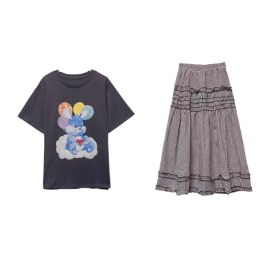 【甜甜圈专享】LMS/莉曼莎【乐迪套装】时尚百搭两件套FY2066