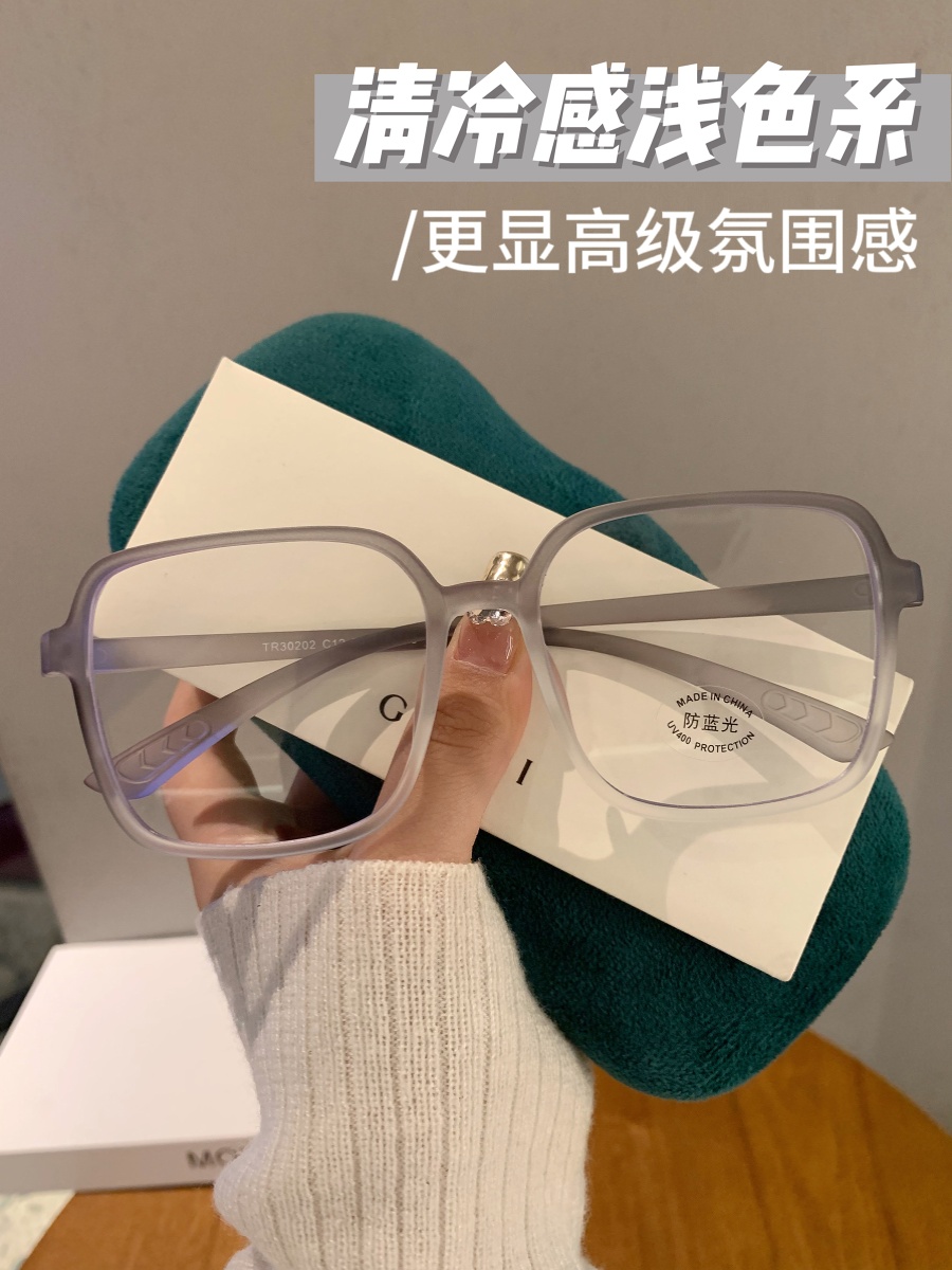 方形大框韩系时尚圆脸显小眼镜