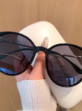 超大框黑色墨镜女加大加宽