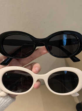 jennie同款猫眼素颜墨镜女款2024新款高级感辣妹欧美风太阳眼镜潮