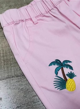 大牌旗下MILIBAM米粒班TH82441A淑女修身百搭微喇裤休闲儿童春装