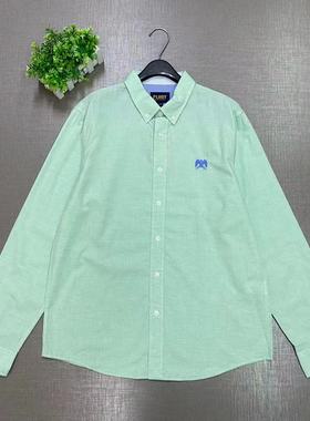 大牌旗下PL系列正品POYWC2301D春季时尚休闲胸前老鹰刺绣男士衬衫