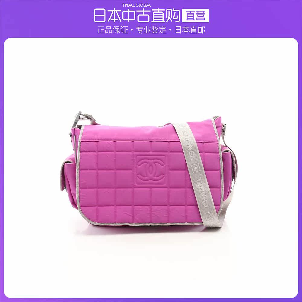 日本直邮中古CHANEL香奈儿[B]9.0新SportsLineChocolateBar尼龙肩