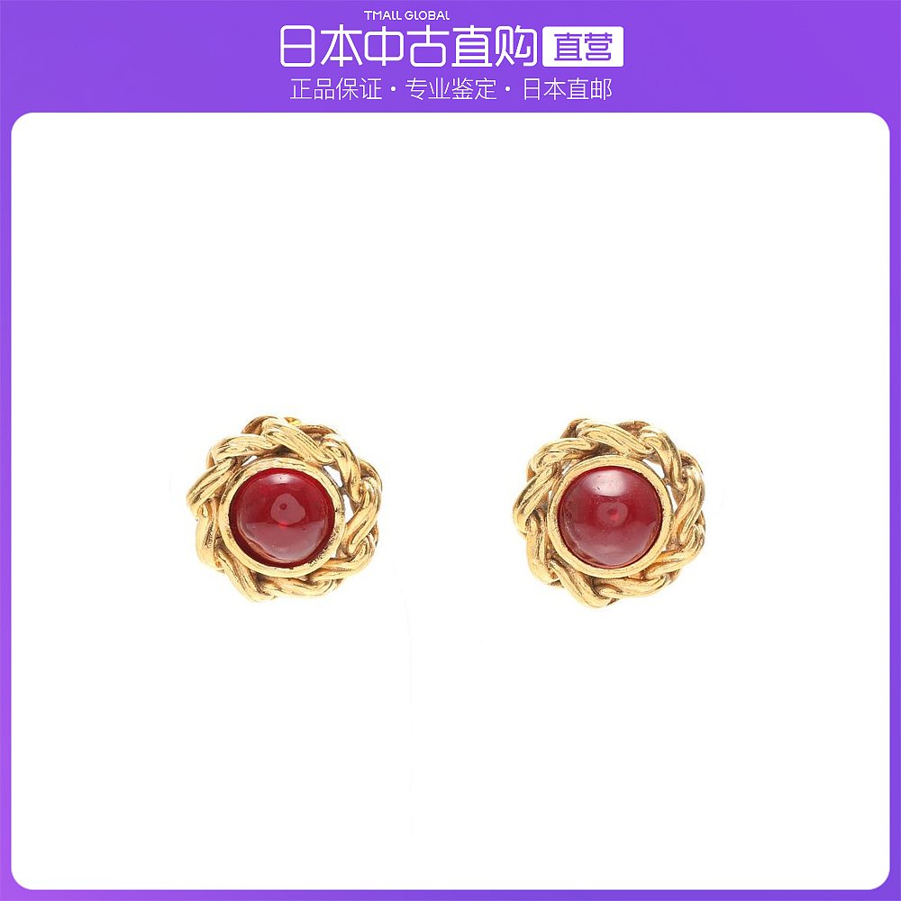 日本直邮中古CHANEL香奈儿[B]9.0新Gripoix耳环