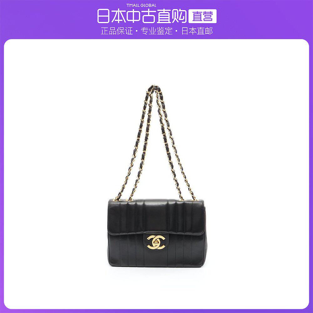 日本直邮中古CHANEL香奈儿[B]9.0新MADEMOISELLE大双C标志双链条
