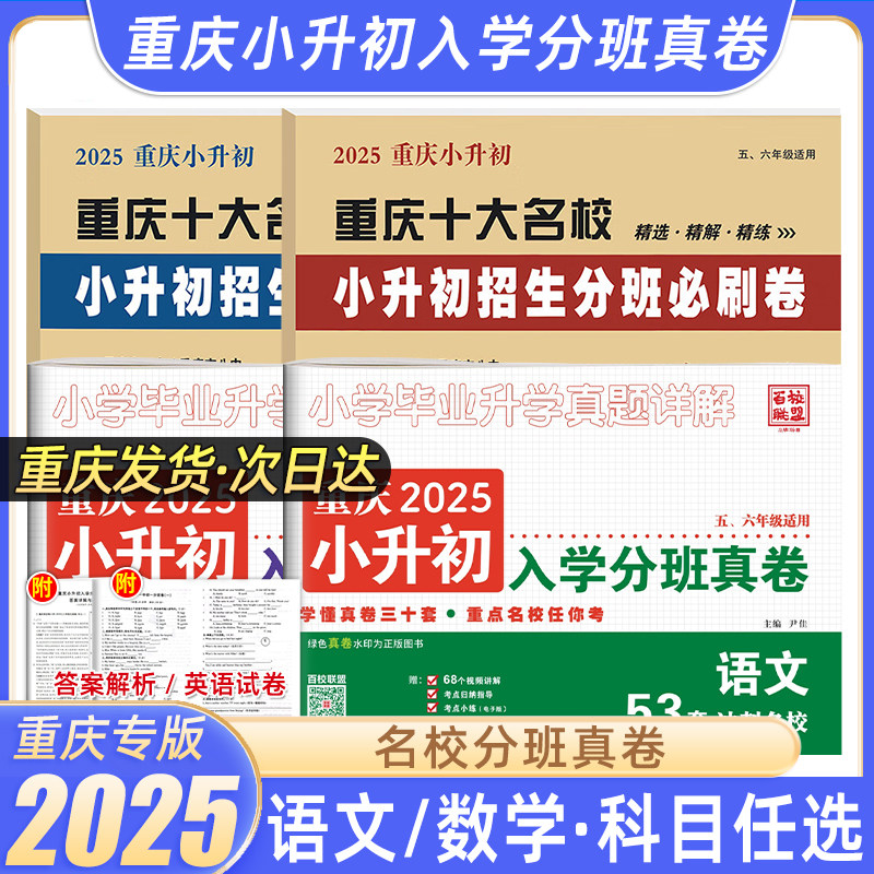 2025重庆小升名校分班必刷真卷