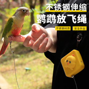 鹦鹉放飞绳专用小太阳牵引绳玄凤牡丹虎皮鸟绳超轻不伤脚遛鸟神器