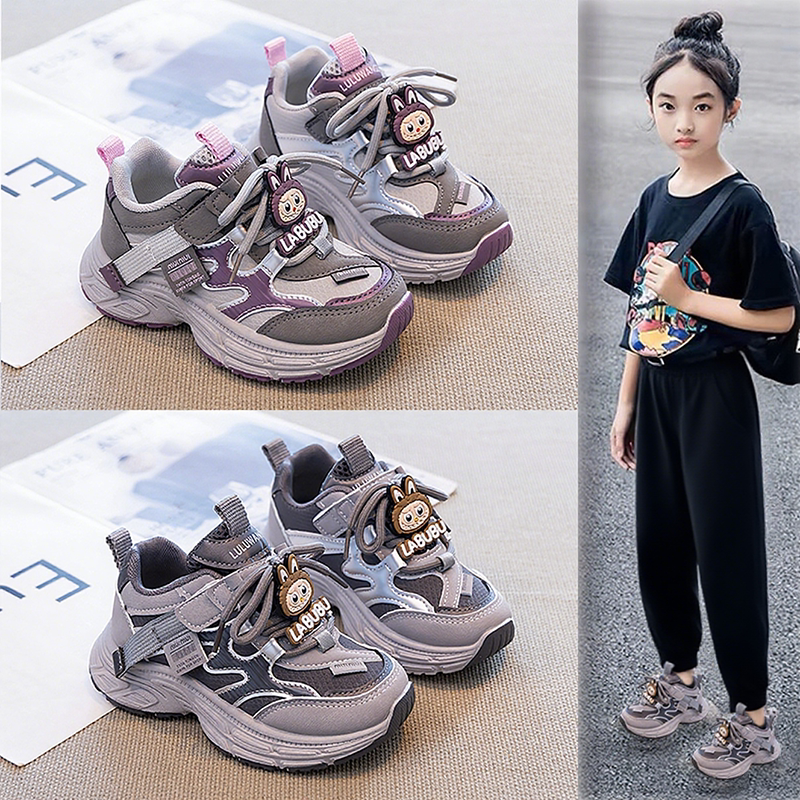 儿童运动鞋春秋新款女童老爹鞋休闲鞋男童中大童鞋子学生软底童鞋